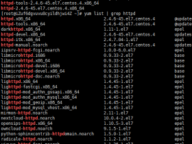centos 7 安装卸载apache(httpd)服务