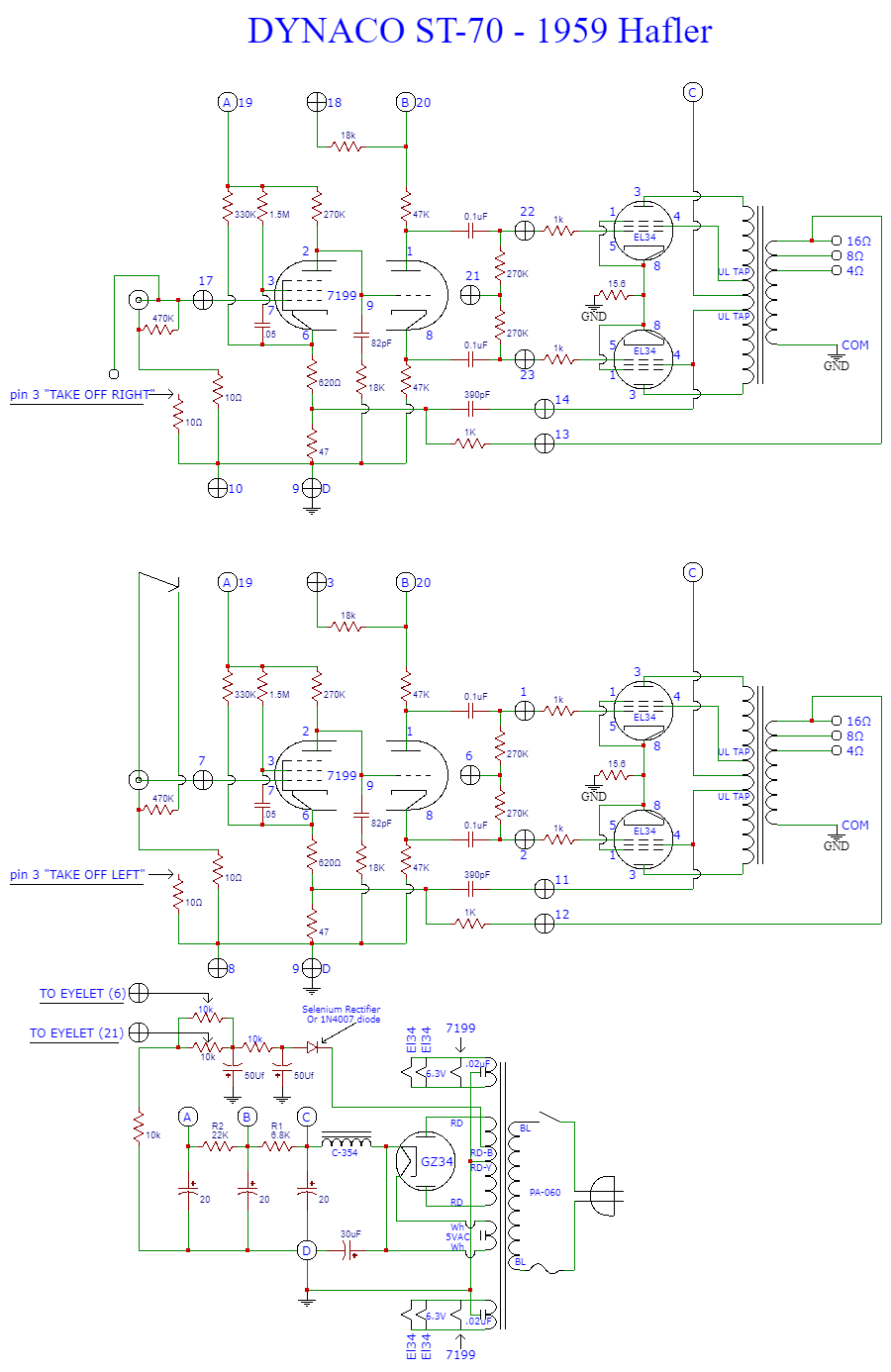 教你將DYNACO ST-70 提升幾班!!! 附完整电路图 -图片2